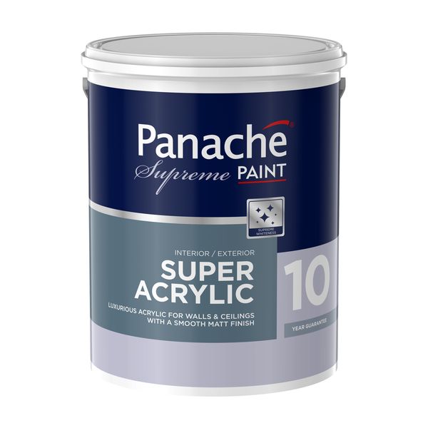 Panache Supreme Super Acrylic PVA Interior &amp; Exterior Paint 5Lt