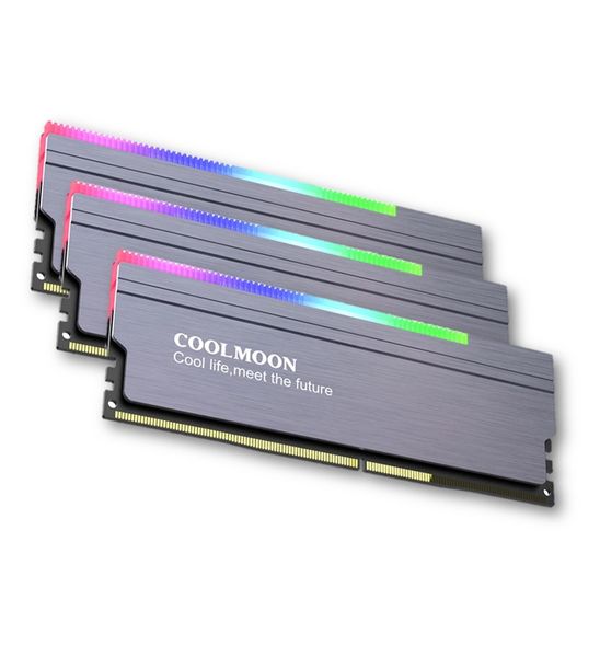 COOLMOON ARGB RAM Heatsink Heat Spreader Cooler Desktop PC Memory X 3