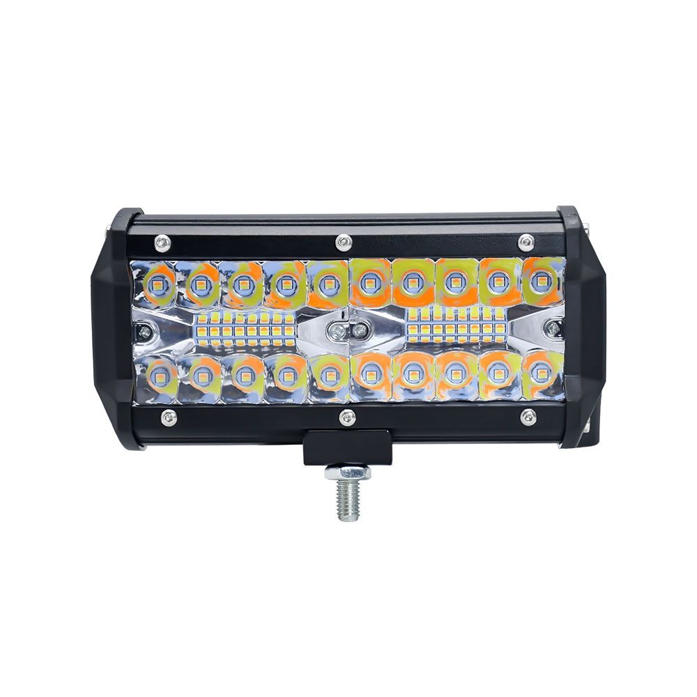 7-inch 15W 3 Row LED Off-road Vehicle Light - Yellow & White Light ...