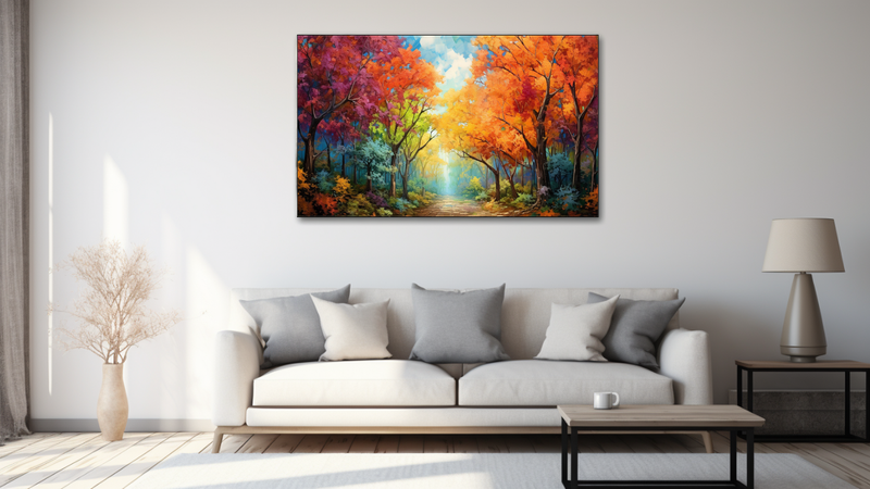 Canvas Wall Art - Enchanted Forest Abstract -HD0409