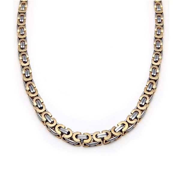 SH-NL-GL330-S-GO, Titanium Steel Necklace