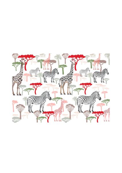 Paper placemats- African animal theme.