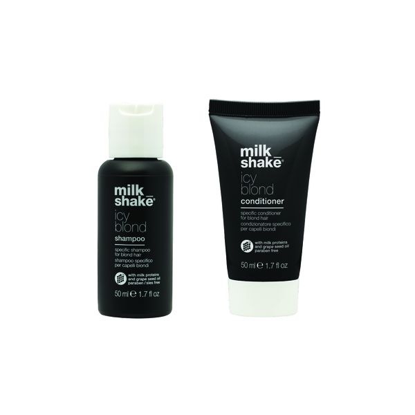 Milkshake Icy Blonde Shampoo &amp; Conditioner Mini Travel Set