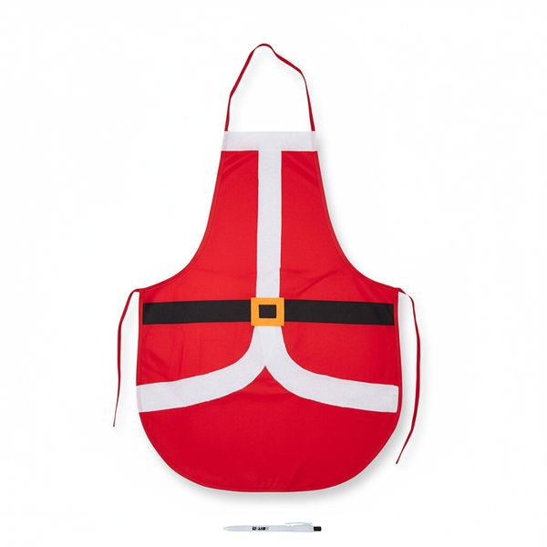 Festive Santa Apron for Christmas, Grilling, &amp; Kitchen Fun + ReVibe Pen