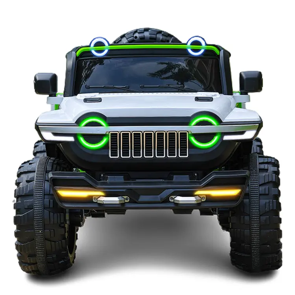Big Electric Ride-On Jeep for Kids - Durable EVA Tyres, LED Lights &amp; Music