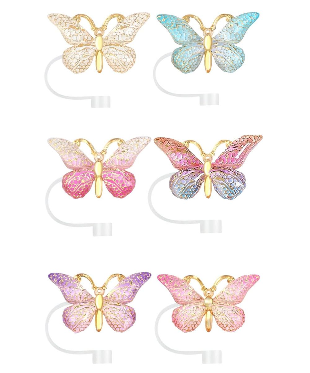 6 Piece Stanley Straw Glitter Cover Cap Compatible with 10mm Straw