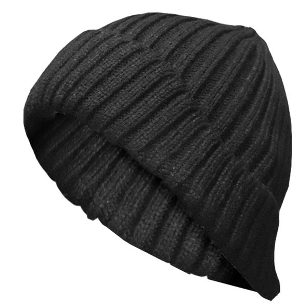 Knitted Warm Winter Beanie- Black
