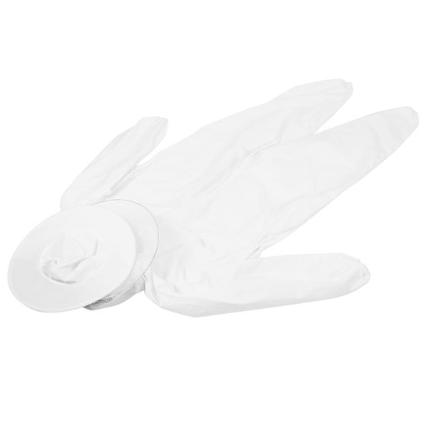 Beekeeping Suit with Dual Zippers One Piece White