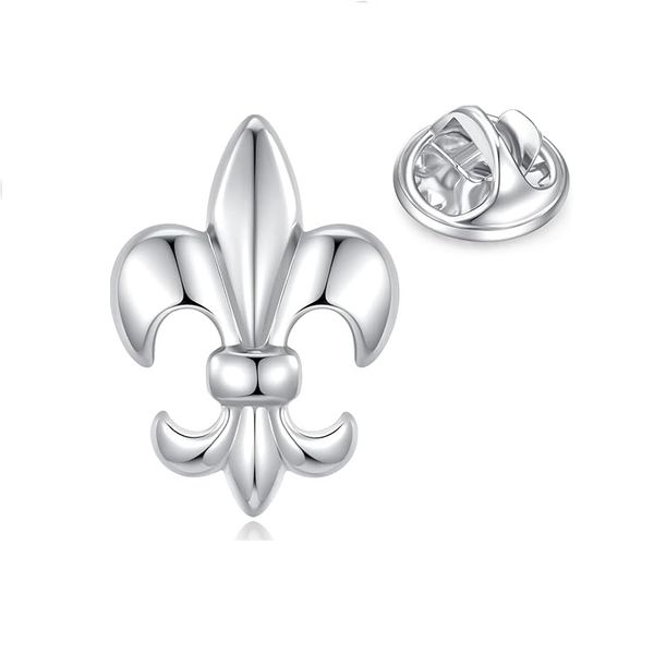 Lily Flower Brooch Pins for Men Suit Shirt Business Wedding Gift