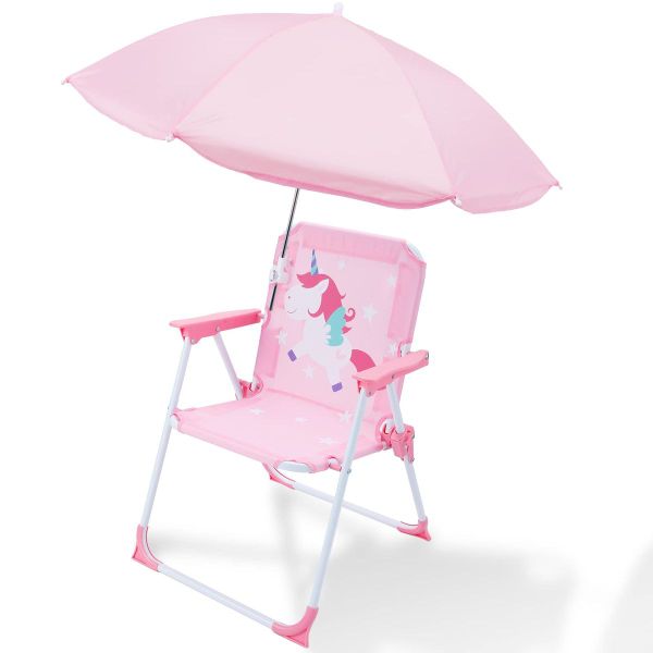 MBaby Kids Folding Animal Chair with Umbrella - Various Designs