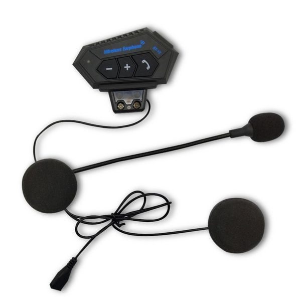 Motorcycle Wireless Bluetooth Headset, Hands-Free Calling, Ip65 Waterproof