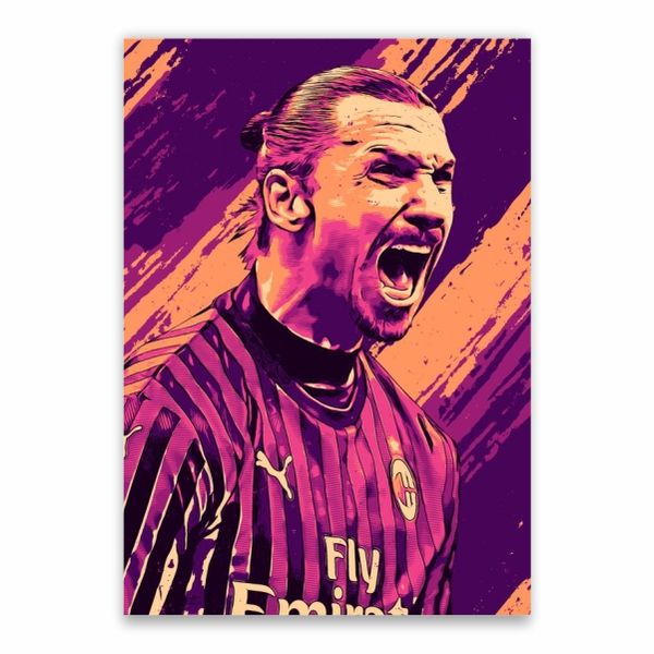 Zlatan Ibrahimovic AC Milan Poster - A1