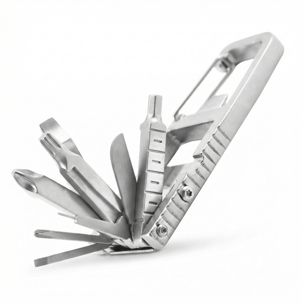 13-in-1 Stainless Steel Pocket Multi-Tool with Phone Stand