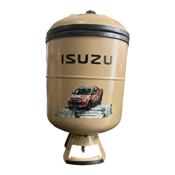 Isuzu Designed Cooler Box With Built-In Tap - 10l - Beige