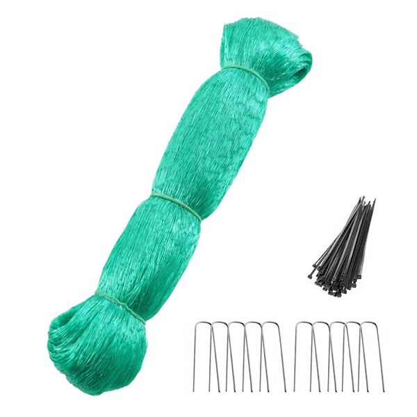 Garden Anti-Bird Netting Kit Fruit Tree Vegetable Crop Mesh - 4 x 10m