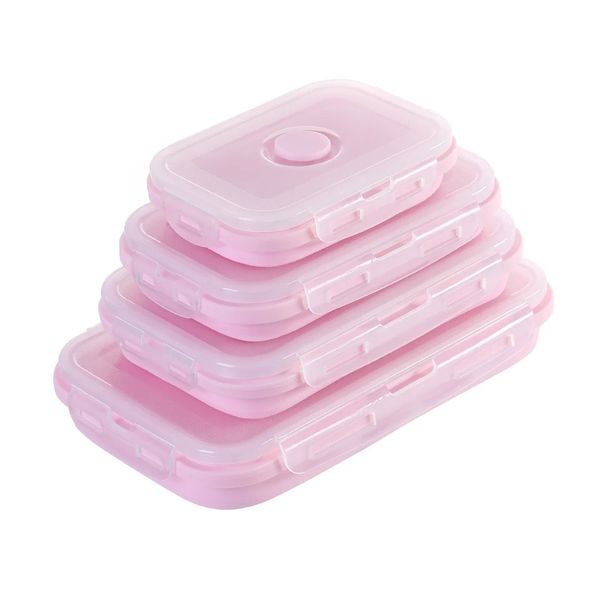 Silicone Lunch Box 4-Piece Set
