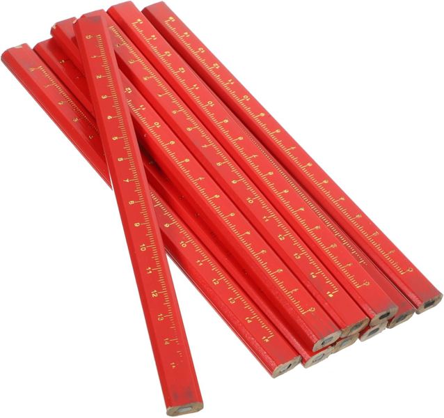 50pcs Mechanical Carpenter Construction Pencil Scale Heavy Duty
