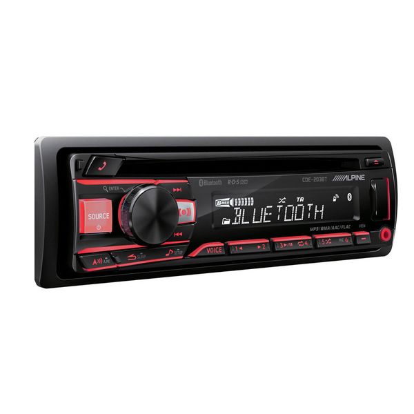 Alpine CDE-203BT Mp3 Cd Receiver with Bluetooth