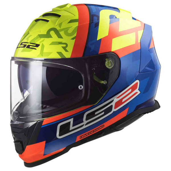 LS2 FF800 Storm Salvador Replica Blue/Hivis Yellow Helmet
