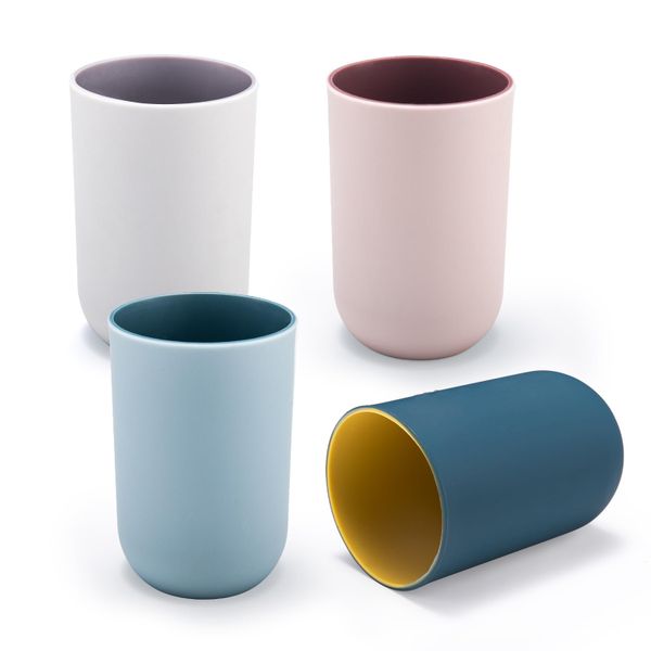 Plastic Bathroom Tumblers, Unbreakable Toothbrush Cup,Water Glasses