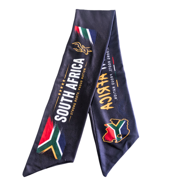 Proudly South African Springbok-inspired Double-sided Fleece Scarf