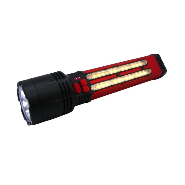 Solar Powered Rechargeable Multi Purpose Torch and Cob Light