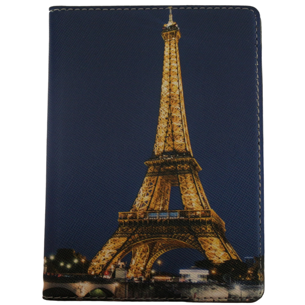 Passport Cover - Eiffel Tower During the Night