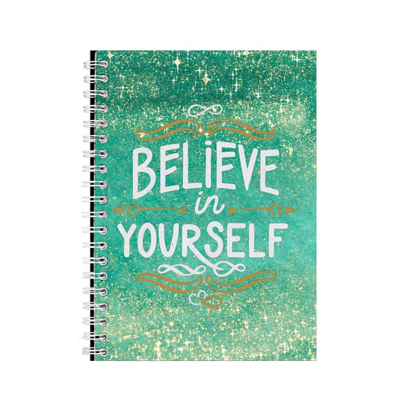 Yourself A5 Notebook Spiral Lined Motivational Graphic Notepad Present 117