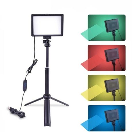 LED Fill Light Photography Lamp with Extendable Tripod Vlogging