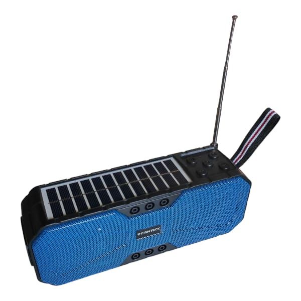 Portable Solar rechargeable Bluetooth speaker with FM radio and Torch
