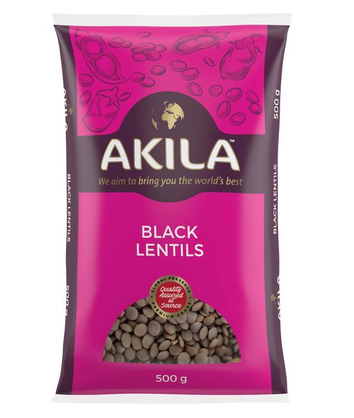 Akila Black Lentils - 10 x 500g