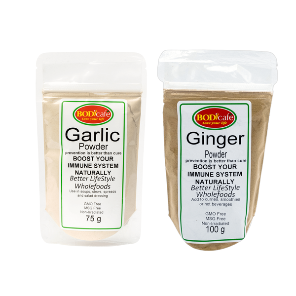 BodiCafe Garlic Powder 75g &amp; Ginger Powder 100g 2Pack - Paris