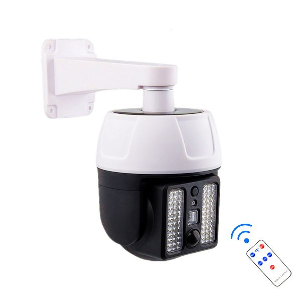 Solar Powered Sensor Simulation Monitoring Dummy Camera Wall Light 44LED