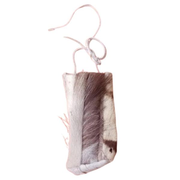 Traditional Sangoma Diviner's Small Animal Skin Bag
