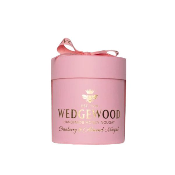 Wedgewood Nougat Hat Box - Cranberry &amp; Almond Nougat 240g