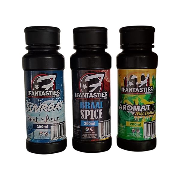 4King Fantasties Spice 3 Pack - Braai / Suurgat / Aromaties 3 x 200ml
