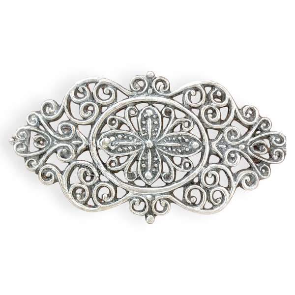 Floral Oval Belt Buckle