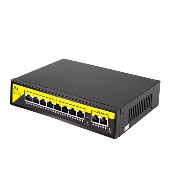 10-Ports DC52V 1.8A 96W 100 Mbps Network Smart Switch Q-JH07