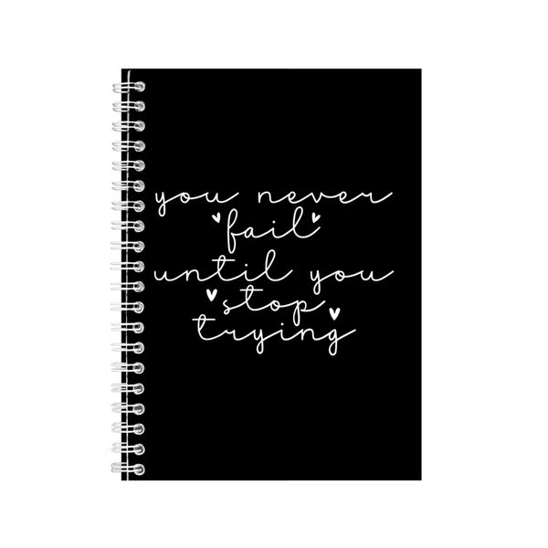 Stop A5 Notebook Spiral Lined Motivational Sayings Graphic Notepad Gift 160