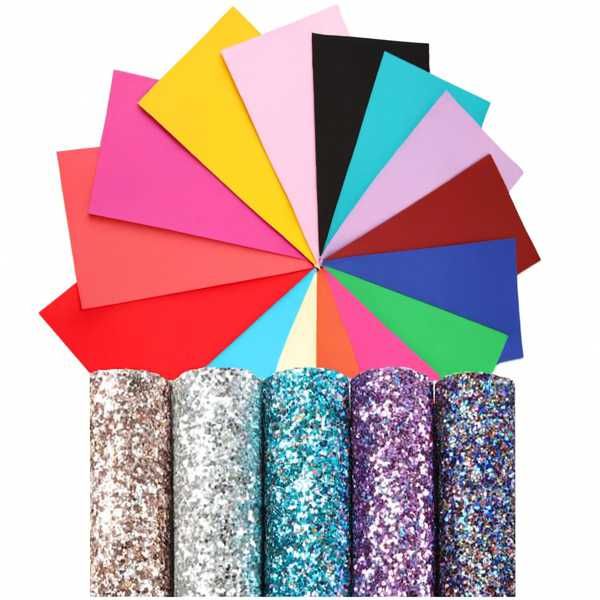 Evening Dots Vegan Leather Craft Collection - 20 Sheet Faux Leather Bundle