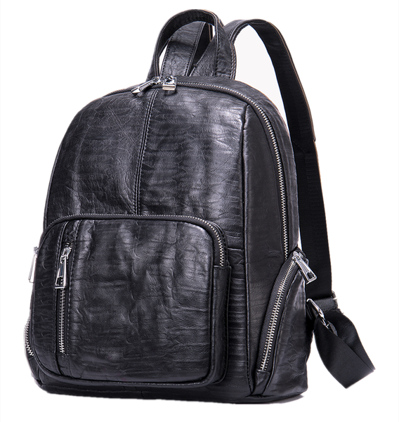 Genuine Leather Large Capacity travel &amp; Study Backpack - 018