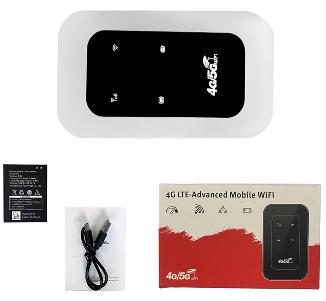 4G Portable Router for Travel - Live Mobile MiFi SIM