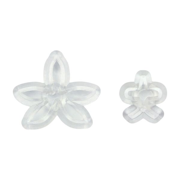 JEM Set of 2 Poor Mans Orchid Flower Icing Cut Out Cutters Sugarcraft Cake