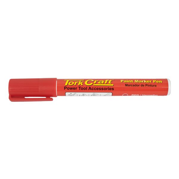 Tork Craft - Paint Marker Pen 1 Piece Red Bulk - 10 Pack