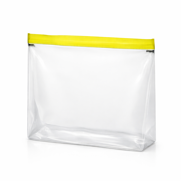 10 Pack - Medium Sized Transparent Body Reusable Ziplock Food Storage Bag