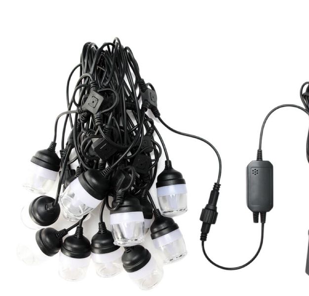 5M Crystal Bulb 220V String Lights With 10Bulbs- Warm White with Extension