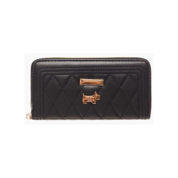 The Isabella - Quilted Double Zipper Mobile Phone Purse (Tan)