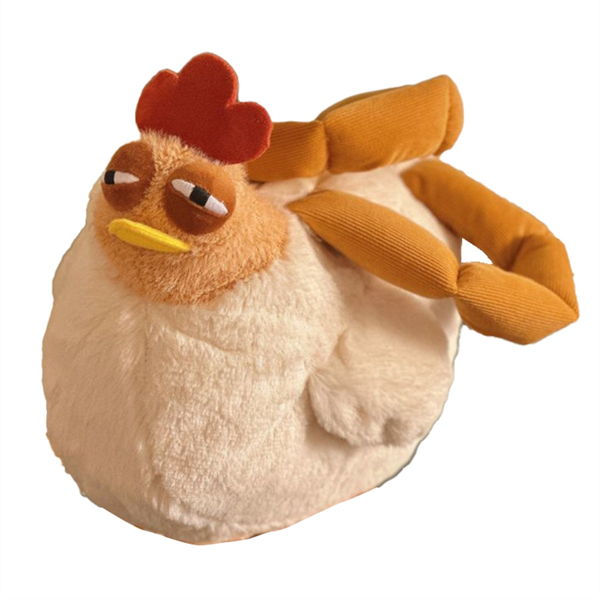 Funny Chick Plush Bag Ugly Chicken Shape Handbag