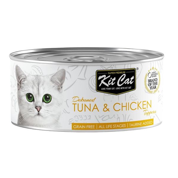Kit Cat - Deboned Tuna &amp; Chicken Aspic Cat Food 80g 12's