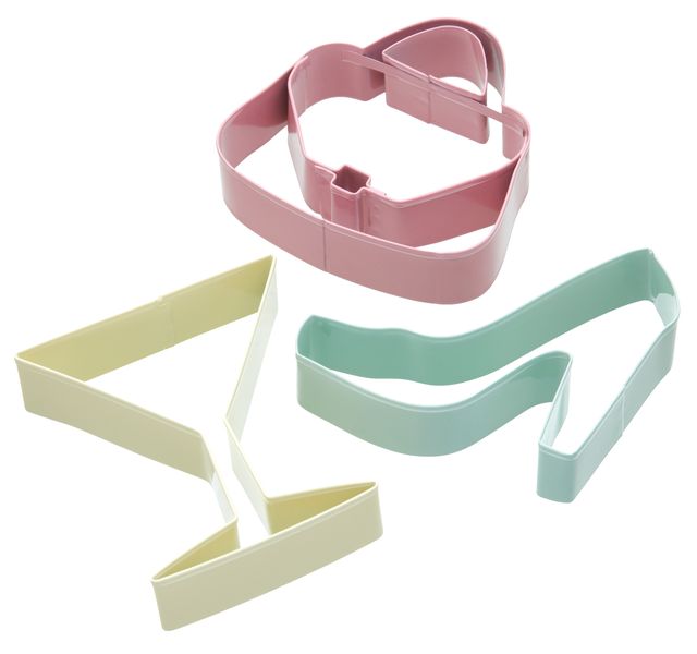 Sweetly Does It Glamour Cookie Cutter Set - 3 Piece